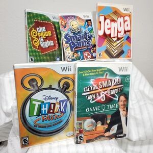 Wii: Are You Smarter Than 5th.. The Price Right. Jenga. Smarty Pants. Think Fast